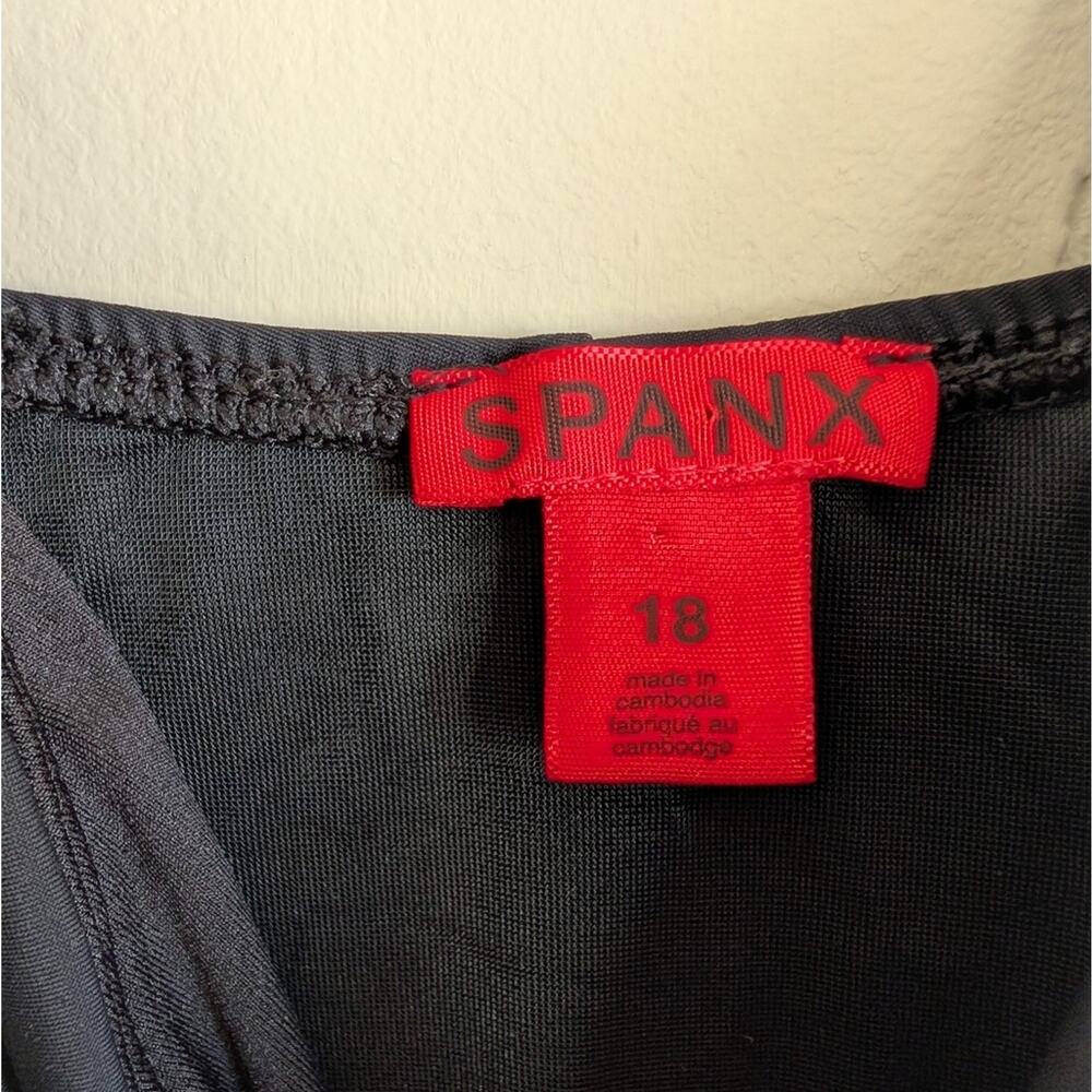 SPANX Draped V-neck Tummy Control One Piece Swimsuit - Picture 5 of 5